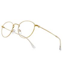 Óculos de leitura RB.Pilot Small Metal Round Blue Light Block Óculos de leitura RB.Pilot Small Metal Round Blue Light Block