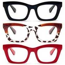 Óculos de leitura REAVEE Oprah Style Blue Light Blocking x3 Óculos de leitura REAVEE Oprah Style Blue Light Blocking x3