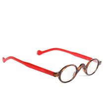 Óculos de leitura redondas vintage Presbyopia Óculos +1.0 ~+3.50 Diopter Eyewear Women Men Eye Protection Look Lightweight - Red - 100