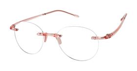 Óculos de Leitura Redondos Scojo New York Gels, Feitos à Mão, Resistentes a Arranhões, para Mulheres e Homens, Cor Blush - 2,50x