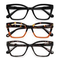 Óculos de leitura resjok Fashion Cat Eye com bloco de luz azul
