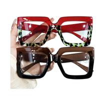 Óculos De Leitura Retrô Com Armação Grossa Para Mulheres E Homens +1.0 a +4.0 De Força, Óculos