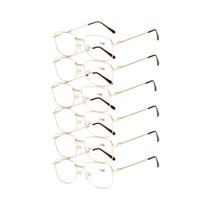 Óculos De Leitura Retrô Masculino Quadrado Anti-Risco Para Presbiopia +1.0 a +4.0 Lentes De Vidro