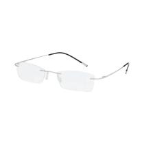 Óculos De Leitura Sem Armação Para Homens, Anti Luz Azul, Anti Fadiga, Lentes Transparentes Para