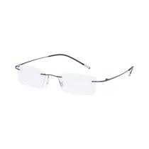Óculos De Leitura Sem Armação Para Homens, Anti Luz Azul, Anti Fadiga, Lentes Transparentes Para