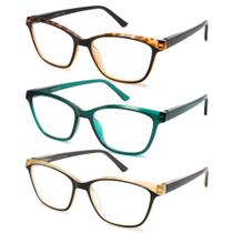 Óculos de leitura STARTONYOU, pacote com 3 óculos Blue Light +2,75 dioptrias