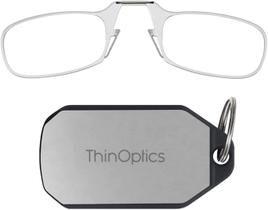 Óculos de leitura ThinOptics Keychain Case Clear 44mm +2