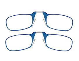 Óculos de leitura ThinOptics Readers retangulares 44 mm azuis, pacote com 2