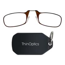Óculos de Leitura ThinOptics Retangulares com Estojo Chaveiro Óculos de Leitura ThinOptics Retangulares com Estojo Chaveiro
