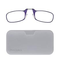 Óculos de leitura ThinOptics Universal Pod Retangular 2.0x Purple