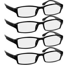 Óculos de leitura TruVision Readers 9501HP Black 2.75, pacote com 4