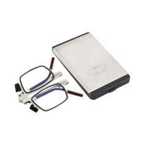 Óculos De Leitura Ultrafinos Anti Luz Azul Com Suporte Portátil Para Celular Para Hipermetropia E