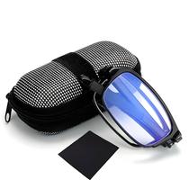 Óculos De Leitura Unissex Leves E Dobráveis Conjunto De 3 Peças Com Armação Retangular Tamanho De