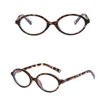 Óculos De Leitura Unissex Retrô Com Armação Oval Estilo Y2K Anti Luz Azul +100 a +400