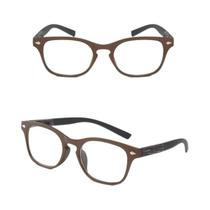 Óculos De Leitura Vintage De Madeira Para Homens E Mulheres, Modelo May Flower Quadrado Retro