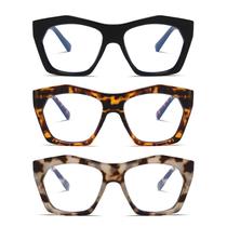 Óculos de leitura Viseng Oversized Frame Blue Light +3.5