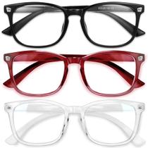 Óculos de luz azul Gaoye Stylish para mulher, pacote com 3 Óculos de luz azul Gaoye Stylish para mulher, pacote com 3