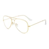 Óculos de luz azul Gleyemor Classic Aviator Metal Frame