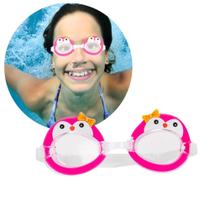 óculos de mergulho natação infantil do Pinguim rosa piscina p/ crianças - Art Brink