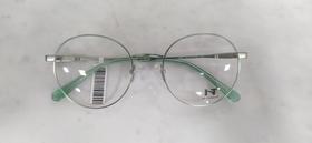 Óculos de metal HT redondinho verde acetinado ht380152c36