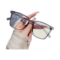 Óculos De Miopia Retrô Quadrados Para Homens E Mulheres, Estilo De Maquiagem Simples E Moderno,
