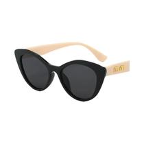 Óculos de moda de carta minimalista feminino tropical praia vacay óculos vintage verão cor moda