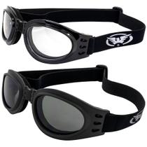 Óculos de motocicleta Global Vision 2 Adventure Day Smoke & Clear