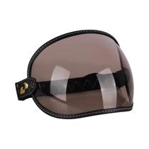 Óculos De Motocicleta Vintage Retro Com Proteção UV E Visor Bolha Para Capacetes De Meio Rosto