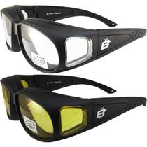 Óculos de motociclismo Birdz Swallow Foam Padded Black