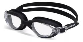 Óculos De Natação Adulto Wide Vision Proteção Uva Uvb Vollo Cor Preto