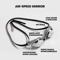 Óculos de natação Anti-Fog Air-Speed com espelho de prata - Unissex
