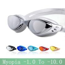 Óculos de Natação com Grau Miopia Preto
