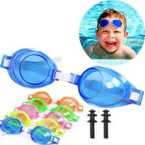 Oculos De Natacao Com Protetor De Ouvido Colors Summer Fun Na Cartela - Wellmix