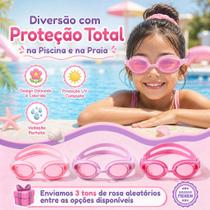 Oculos de Natação e Mergulho com Vedação Confortável Lentes Transparentes e Ajuste Regulável Ideal para Piscina e Praia
