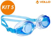 Óculos de Natação Essential Azul Vollo Adulto - 5 Unidades.