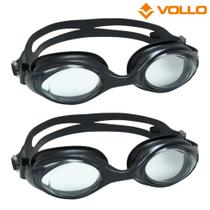 Óculos de natação essential preto vollo adulto - 2 unidades