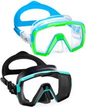 Óculos de natação Freela Kids Wide View, capa nasal antiembaçante