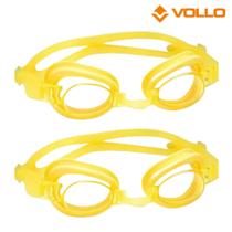 Óculos de natação infantil classic amarelo vollo sports - 2 unidades