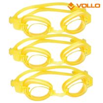 Óculos de natação infantil classic amarelo vollo sports - 3 unidades