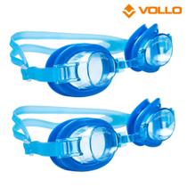 Óculos de natação infantil classic azul vollo sports - 2 unidades