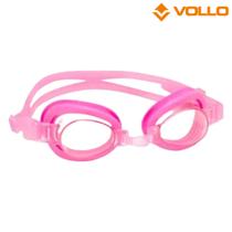 Óculos de natação infantil classic rosa vollo