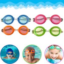 Óculos de Natação Infantil Criança Regulável Piscina Proteção UV Protetor Auricular