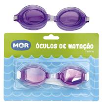 Óculos De Natação Infantil Fashion Mor 3a6 Anos Piscina Mar