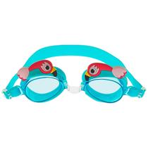 Óculos de Natação Infantil Para Esportes Aquáticos Antiembaçante Flamingo Azul Buba