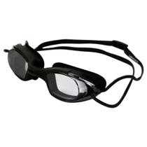 Óculos De Natação Latitude Linha Fitness Hammerhead Proteção Uv - Fumê/preto - Silicone