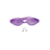 Óculos de natação Óculos de piscina unissex com tampões de ouvido roxos