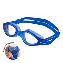 Óculos De Natação Poker Nilo High Lentes Flexíveis - Adulto