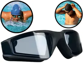 Óculos De Natação Profissional Ajustável Lente Antiembaçante Com Protetor Auricular Mor