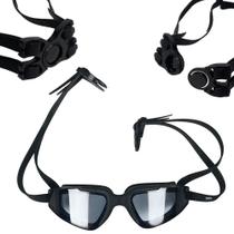 Oculos de Natacao Profissional Antiembacante com Protetor Auricular Mor