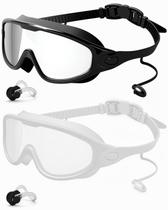 Óculos de natação Rantizon, pacote com 2, Wide View, antiembaçante, UV, para adultos